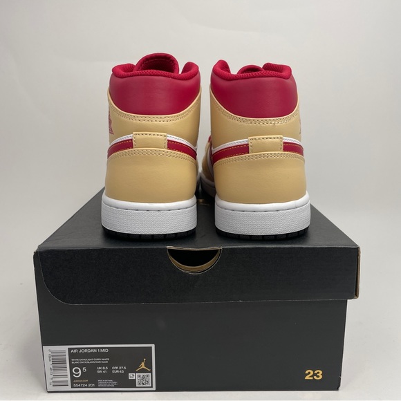Nike Air Jordan 1 Retro Mid “Cardinal” 2023 - Picture 4 of 4